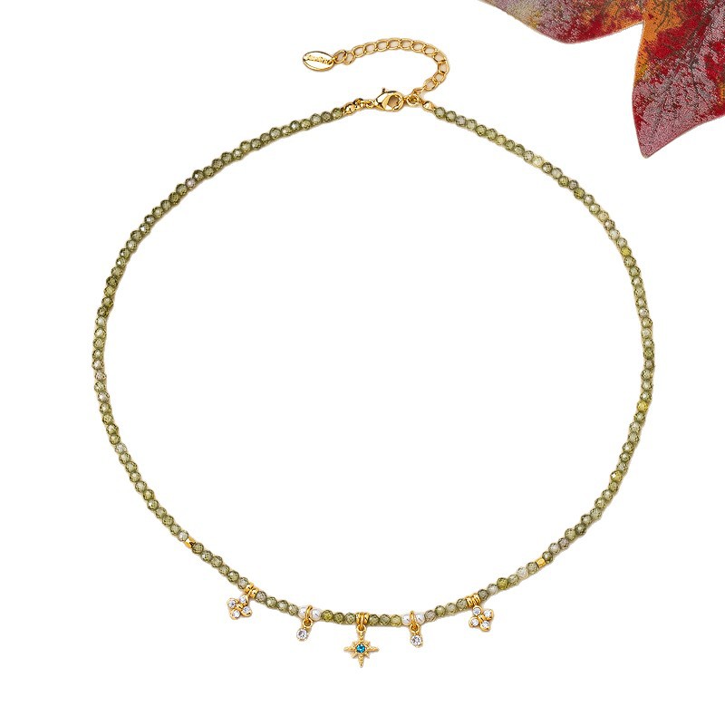 Collar minimalista a capas con cadenas delicadas para mujer_voghion.com