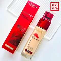 欧莱雅复颜积雪草粉底液提拉紧致抗皱养肤透亮30ml新款正品女礼物