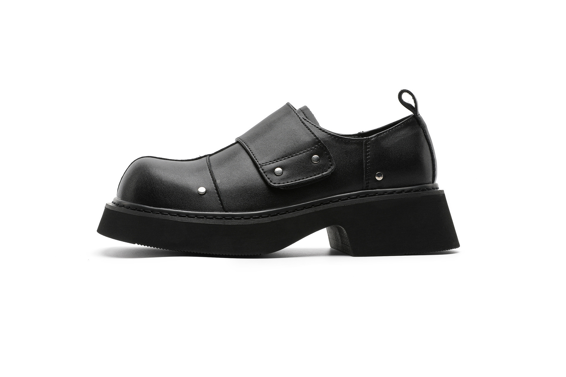 ShoeVault Printemps 2025 Nouvelle Niche Derby à semelle épaisse rehaussante pour hommes avec design surélevé, bout large, style business tendance pour hommes_voghion.com