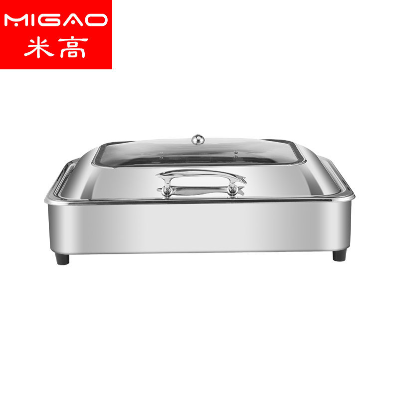 Stainless steel slow-down dining stove buffet stove electric heating insulation dinner stove Buffy stove alcohol stove fast food stove