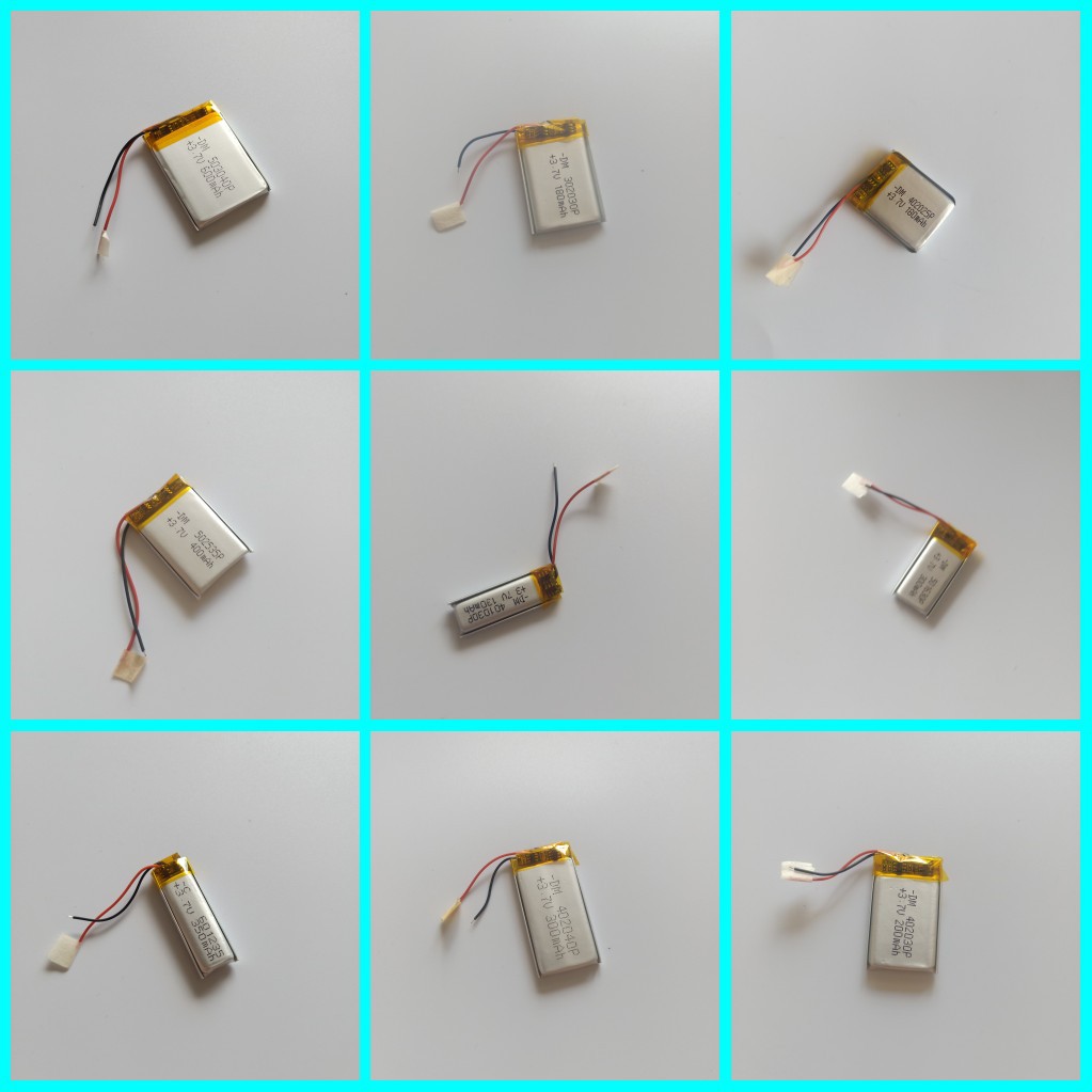 103450、104050、102550、103443、103035可充电锂电池3.7V