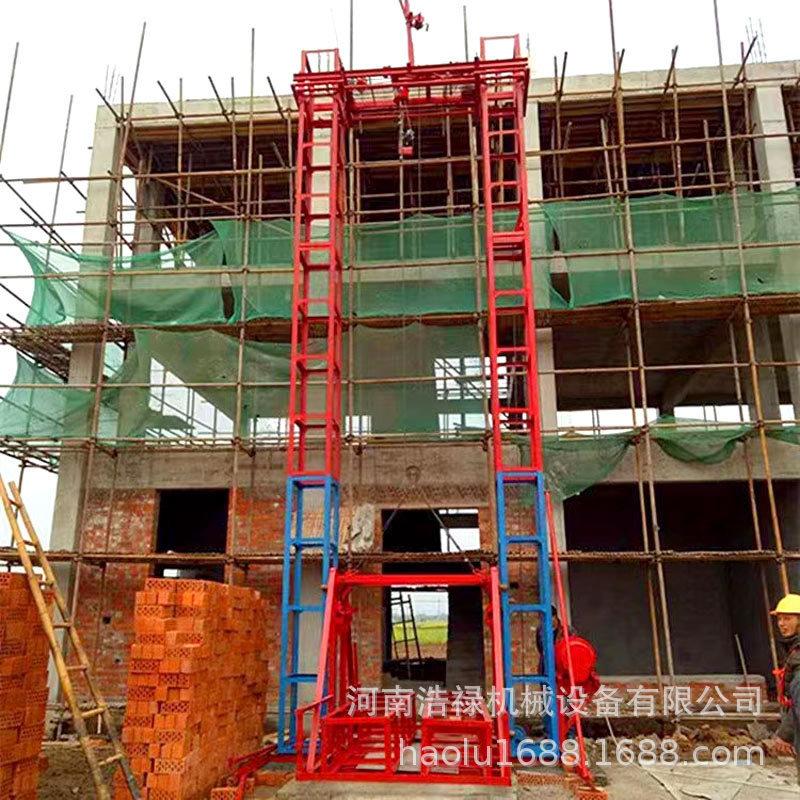 工地吊蓝施工升降机 建筑材料门式升降机 钢丝绳提升式龙门架