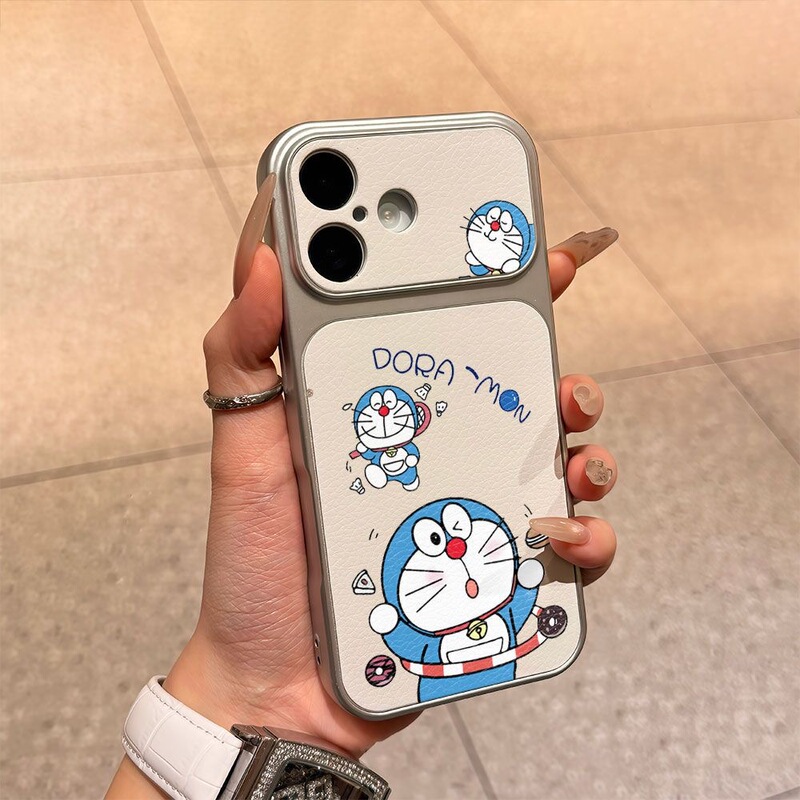 Sports Doraemon Suitable for Apple 17Pro Mobile Phone Case Iphone16Promax Anti-Fall 15 Cartoon 14 Niche