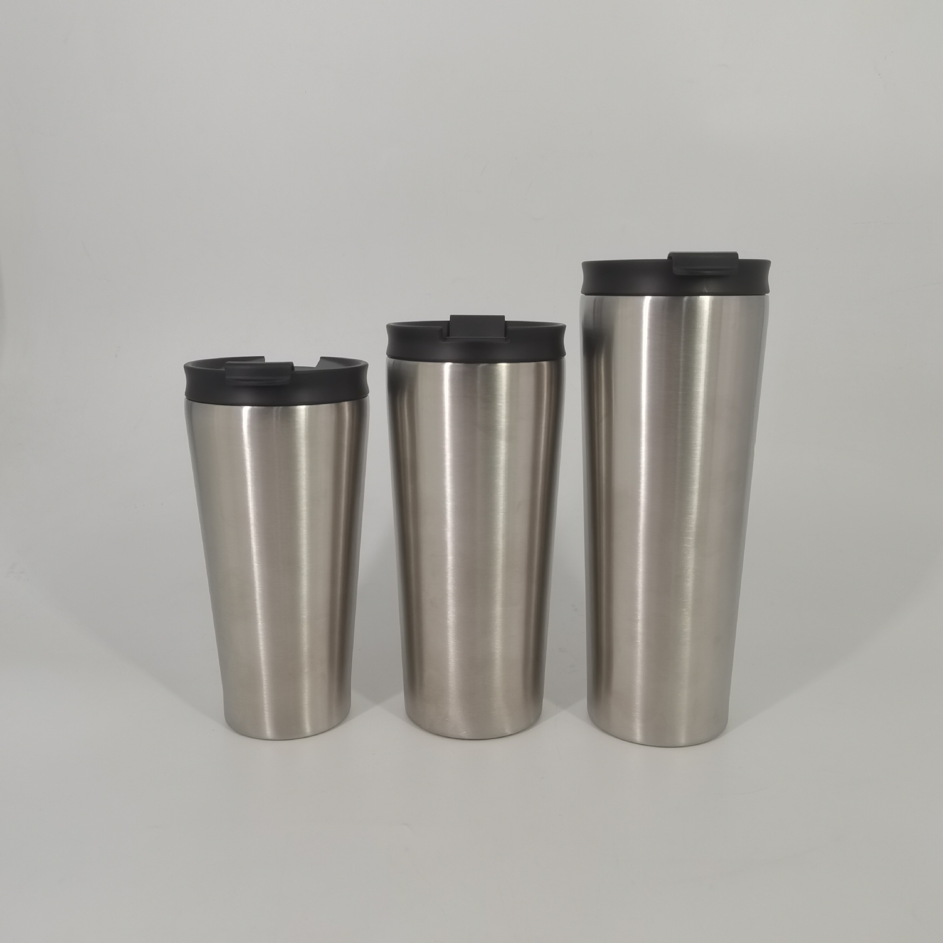 Copa de cono 24oz taza de coche taza de café de doble tapa 16oz20oz taza de fondo 304 acero inoxidable Amazon mismo estilo