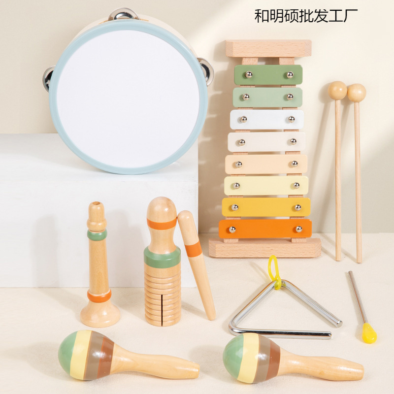 ORFF 어린이 타악기 음악 조기 교육 8 톤 구타 피아노 박수 드럼 구타 공 손 구타 드럼 장난감