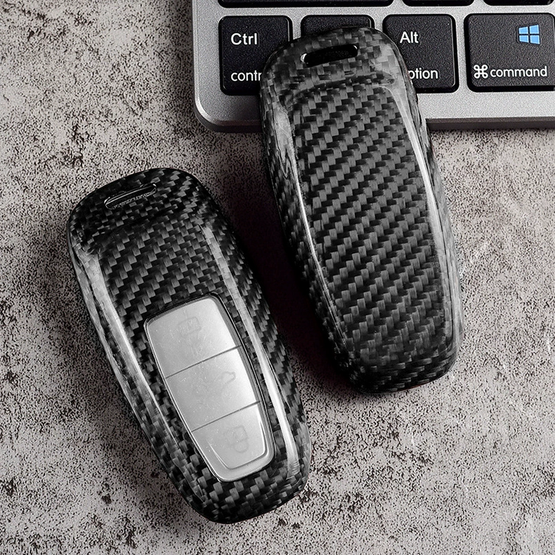 Подходит для Audi Кейс ключа A4L A8L Q5L Q3 Q7 A6L A3 A3 A5 карбон волокно корпус ключа