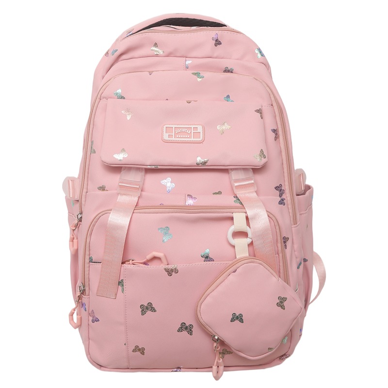 Cute mochila de gran capacidad nueva mochila de estudiantes de viajes de secundaria y secundaria de alto valor de la cara mochila de hombro de estudiantes en venta caliente