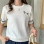 圆领夏季撞色短袖上衣