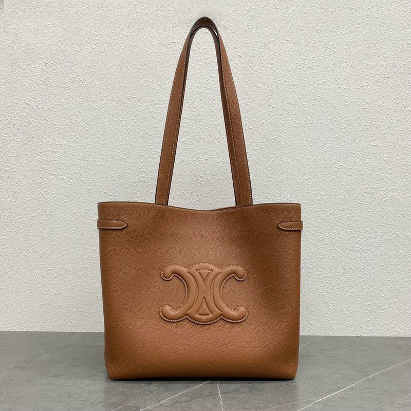 2025 Spring and Summer New Large Cabasanais Triomphe Arc De Triomphe Grain Calfskin Handbag Tote Bag