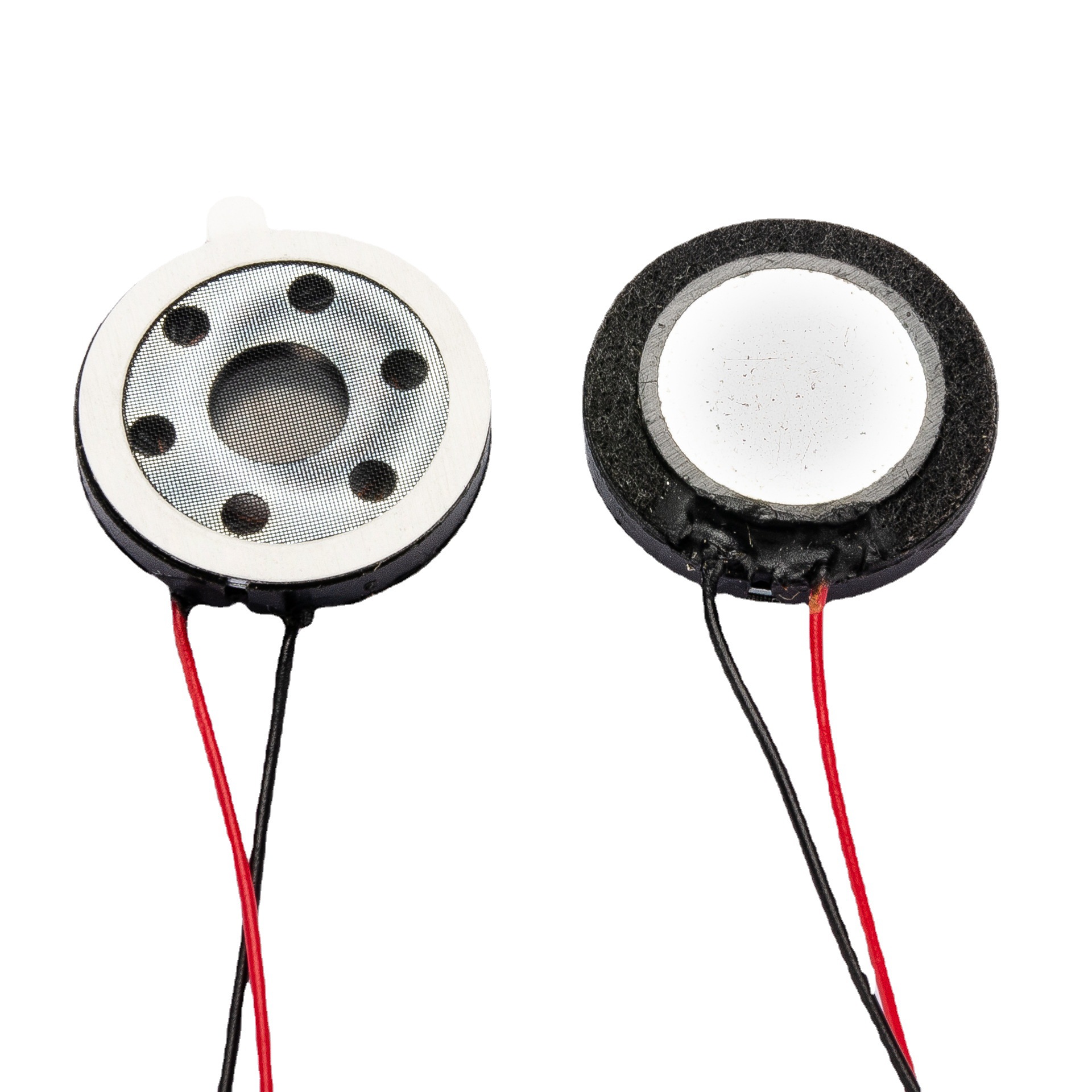 15MM带线喇叭扬声器焊线8欧1W塑胶内磁医疗温枪圆形喇叭厚度4MM