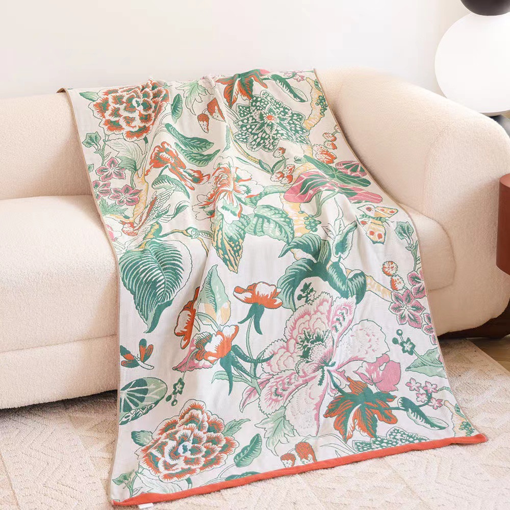 Cotton gauze quick dry beach bath towel for home use