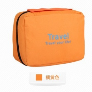 Large-capacity travel toiletry bag with hook-style handle, travel washroom supplies cosmetic bag