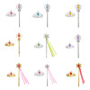 Set, children's accessory for princess heart-shaped, magic wand, “Frozen”