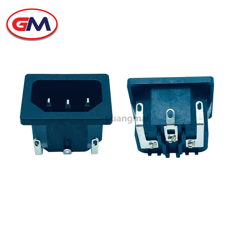 热态认证品字尾IEC插座 品字插座三芯插座大电流15A 热态器具插座