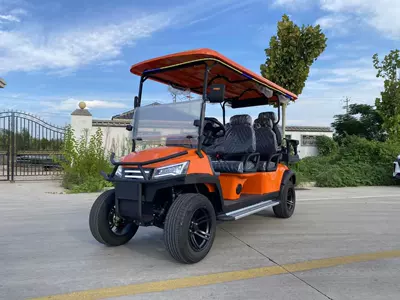 Sales Office Golf Cart, Elektrikli qolf avtomobilləri - three-row-6-seater-golf-cart