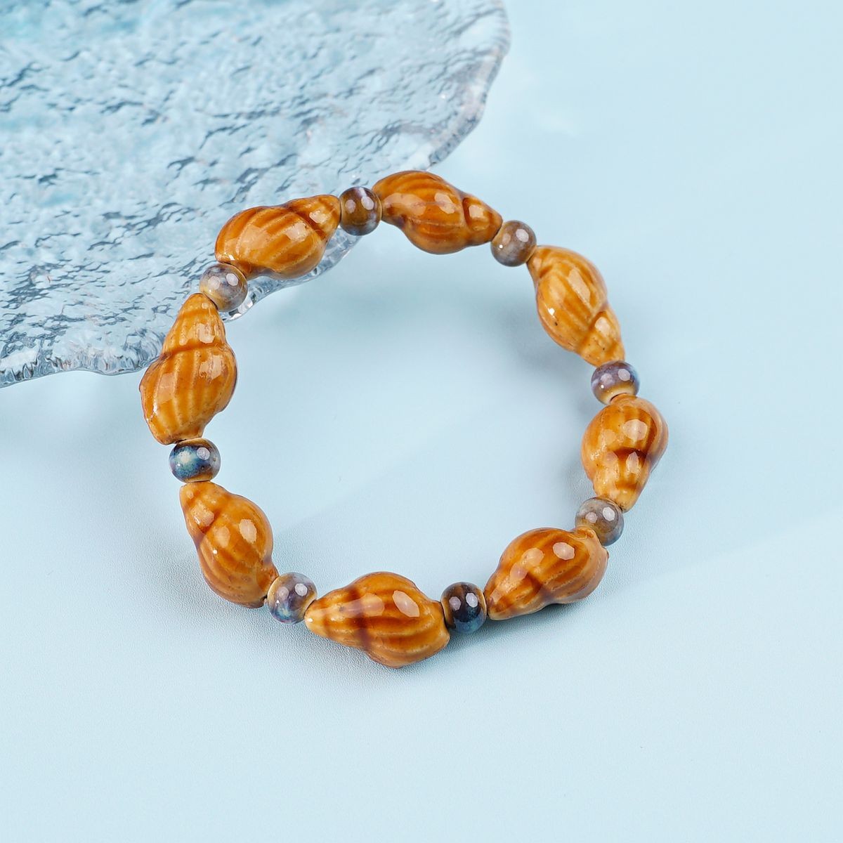 Jingdezhen pulsera de cerámica de verano mujer alta sensación galletas serie de gatos nicho diseño universal pulsera alta sensación