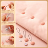Cloth-wrapped round button style (light pink)