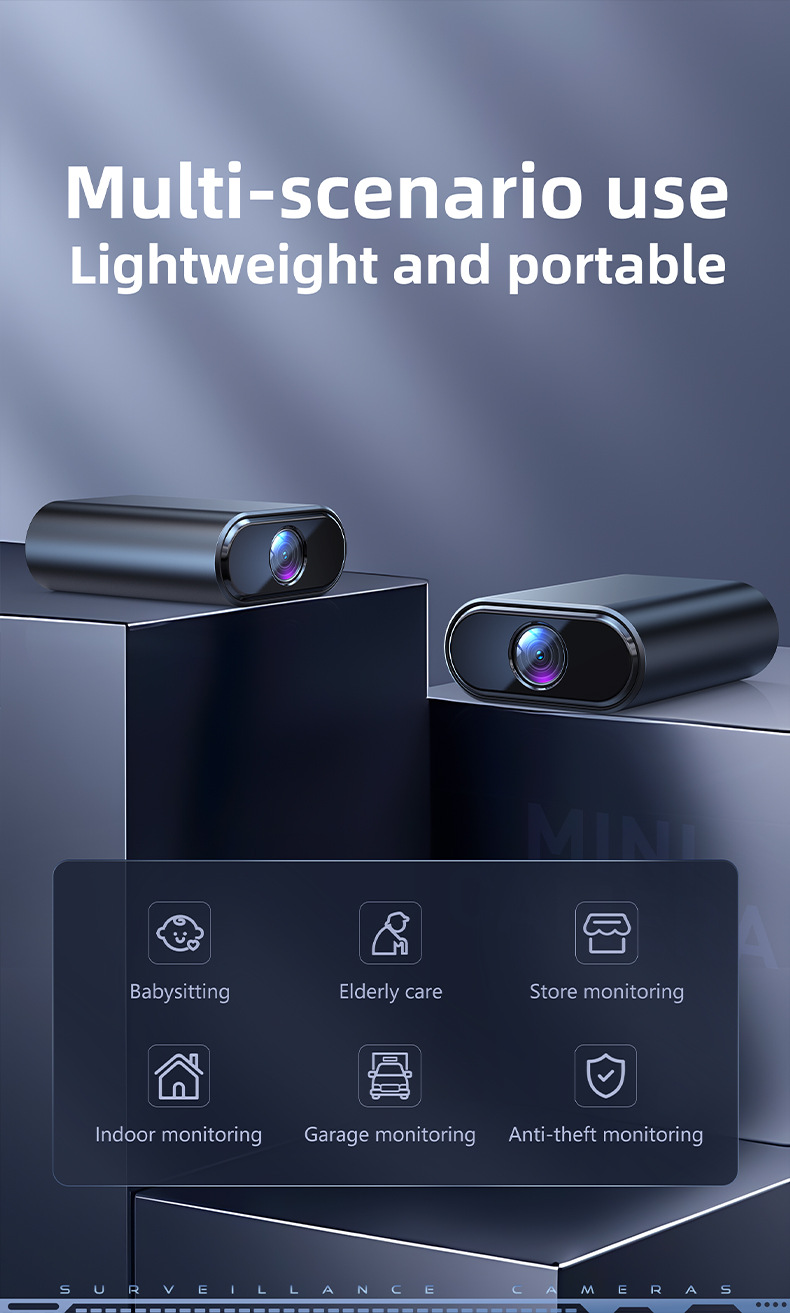 X7 smart monitoring camera, compact, clear night vision