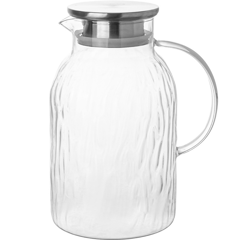 Capacious glass explosion-proof teapot for home use