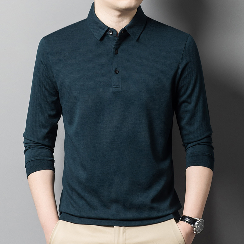 Men's autumn cashmere base body-friendly long-sleeve