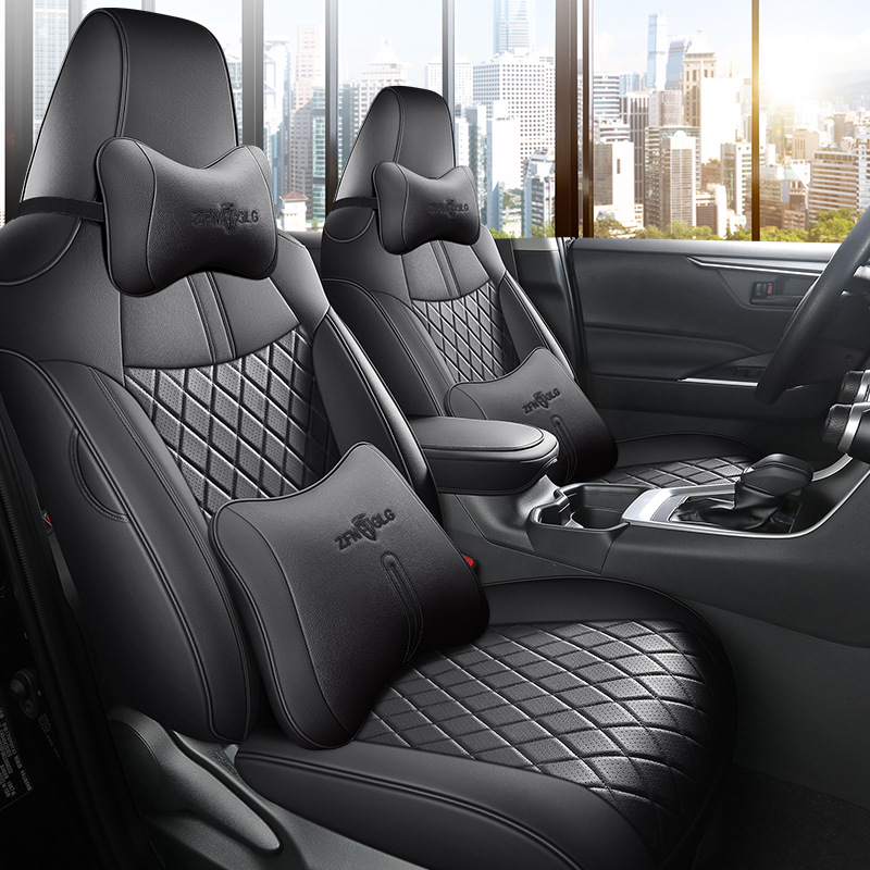 Toyota – Set Four Seasons Modelə uyğun (Original) oturacaq örtükləri - glossy-6d-3d-carbon-fiber-black-20-24rav4