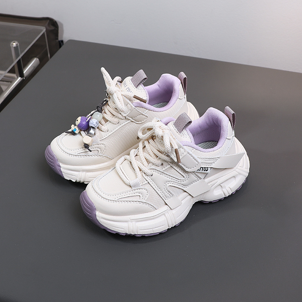 Zapatos deportivos de moda para niños zapatos de carreras diarios versátiles zapatos blancos de primavera nuevos zapatos de moda para papá 5344