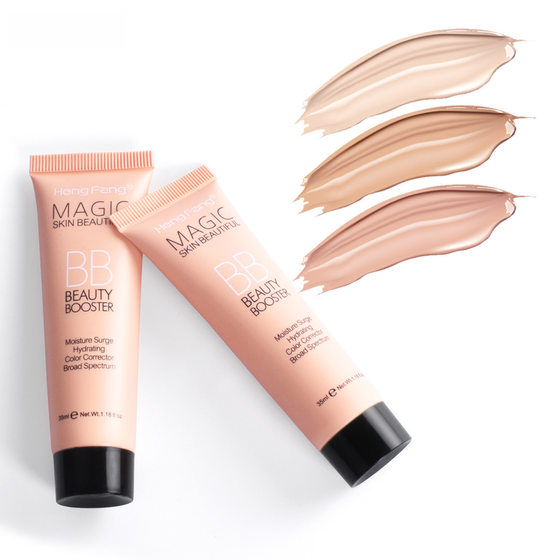 Cross-border Hengfang Natural Naked Makeup BB Cream Moisturizing Concealer Cream Not Easy to Take off Makeup 12 Pack Display Box Foreign Trade Makeup