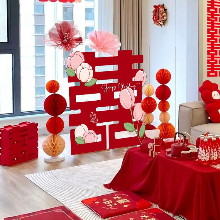 Decoración de la casa de boda, decoración de la casa de bodas, habitación de bodas