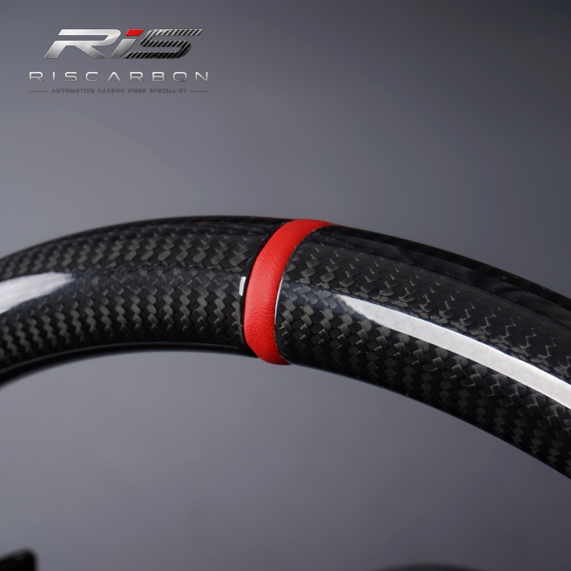 Compatible with Mercedes-Benz carbon fiber red label black button steering wheel W207W211W212 W221W222 809AMG GT
