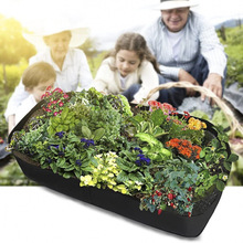 厂家定制多格长方形种植袋外贸款花卉营养袋毛毡美植袋批发印logo