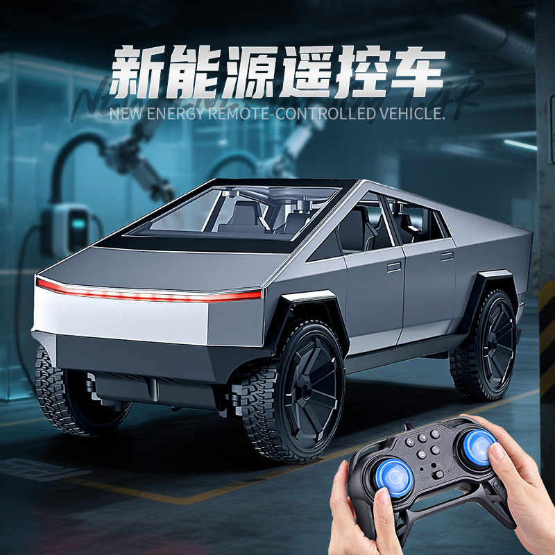 Weiteng T1 Tesla Remote Control Car Pickup Truck Model Boy's New Energy Vehicle Toy Wholesale Rc Remote Control Car