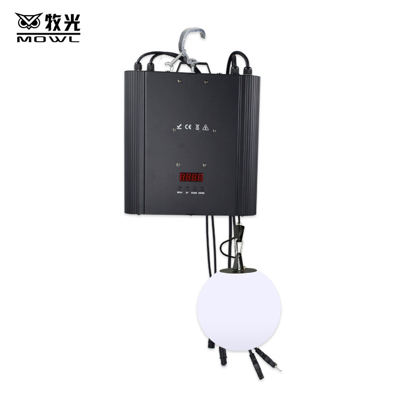 Bola de elevación de la etapa del LED centro comercial sala de exposiciones bar bola luminosa CNC dinámica matriz suspensión efecto bola que cambia de color