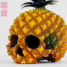 厂家直供 树脂骷颅头 菠萝骷髅头 万圣节摆饰创意骷髅头工艺品