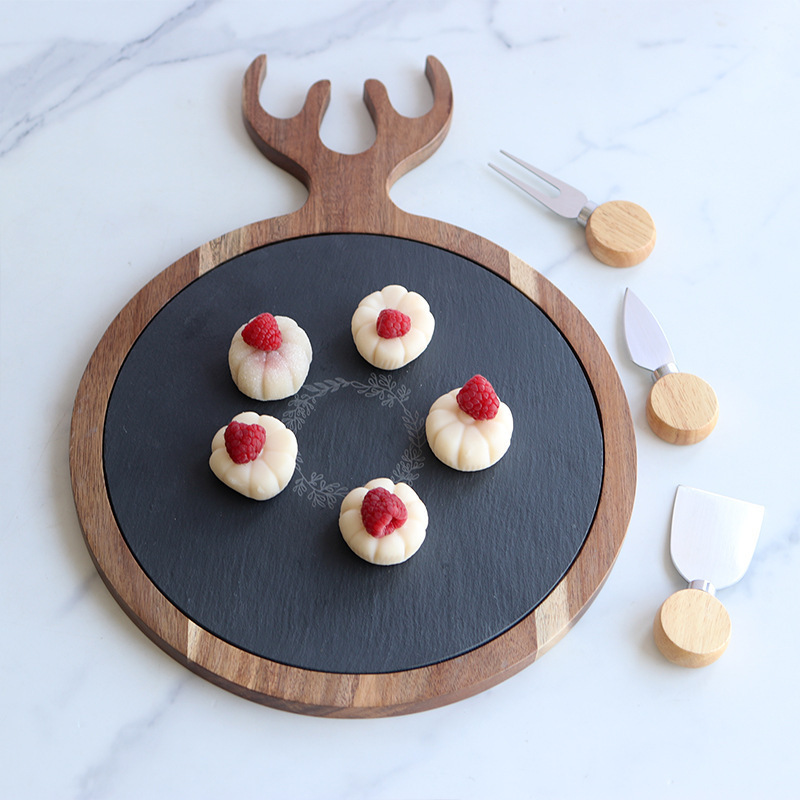 Christmas Acacia Wood Cutting Board Christmas Tree Cutting Board Cheese and Deli Board Solid Wood Household Tableware Cheese Cutting Board Set Christmas Acacia Wood Cutting Board Christmas Tree Cutting Board Cheese and Deli Board Solid Wood Household Tableware Cheese Cutting Board Set