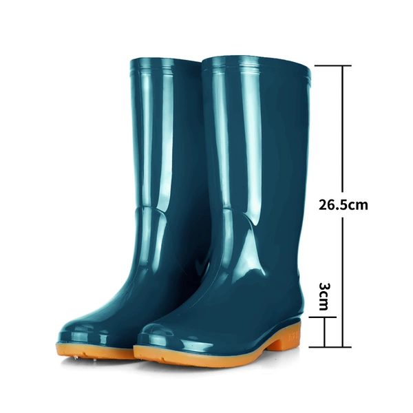 Women's mid-calf [dark green] + single shoes