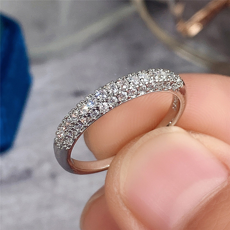 Oval Cz Engagement Ring Set In 925 Sterling Silver Four-prong_voghion.com