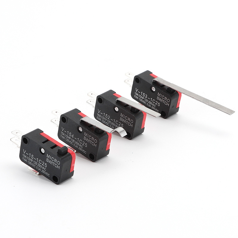 V-156-1C25 long travel micro switch, normally open, normally closed, limit switch, pure silver contacts, travel switch