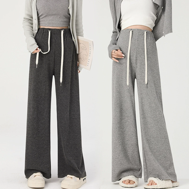 Autumn spring trousers with belly support for leisure