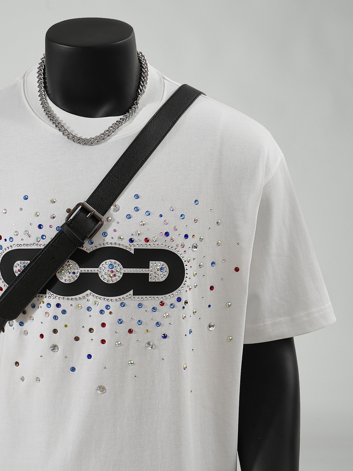 GOODBRAND Holiday Colorful Candy Light Luxury Fashion High-end Feel Printed Short-sleeved Men's T-shirt_viptrois.com