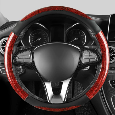 Steering wheel cover: half set of card-type decorative handle