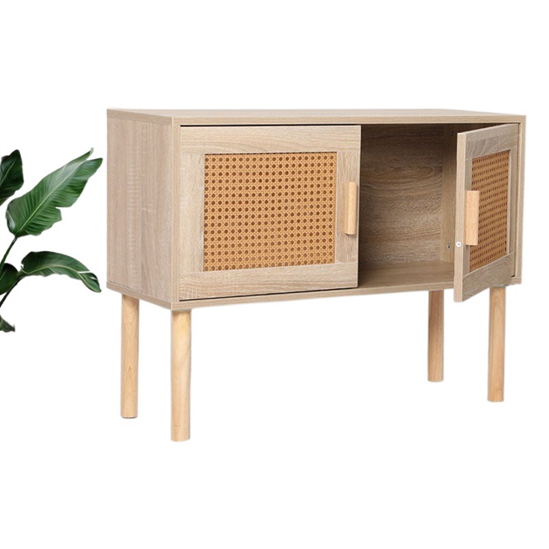 Moderno simple pequeño apartamento gabinete de pared ratán gabinete de comedor hogar cocina armario de almacenamiento gabinete de té