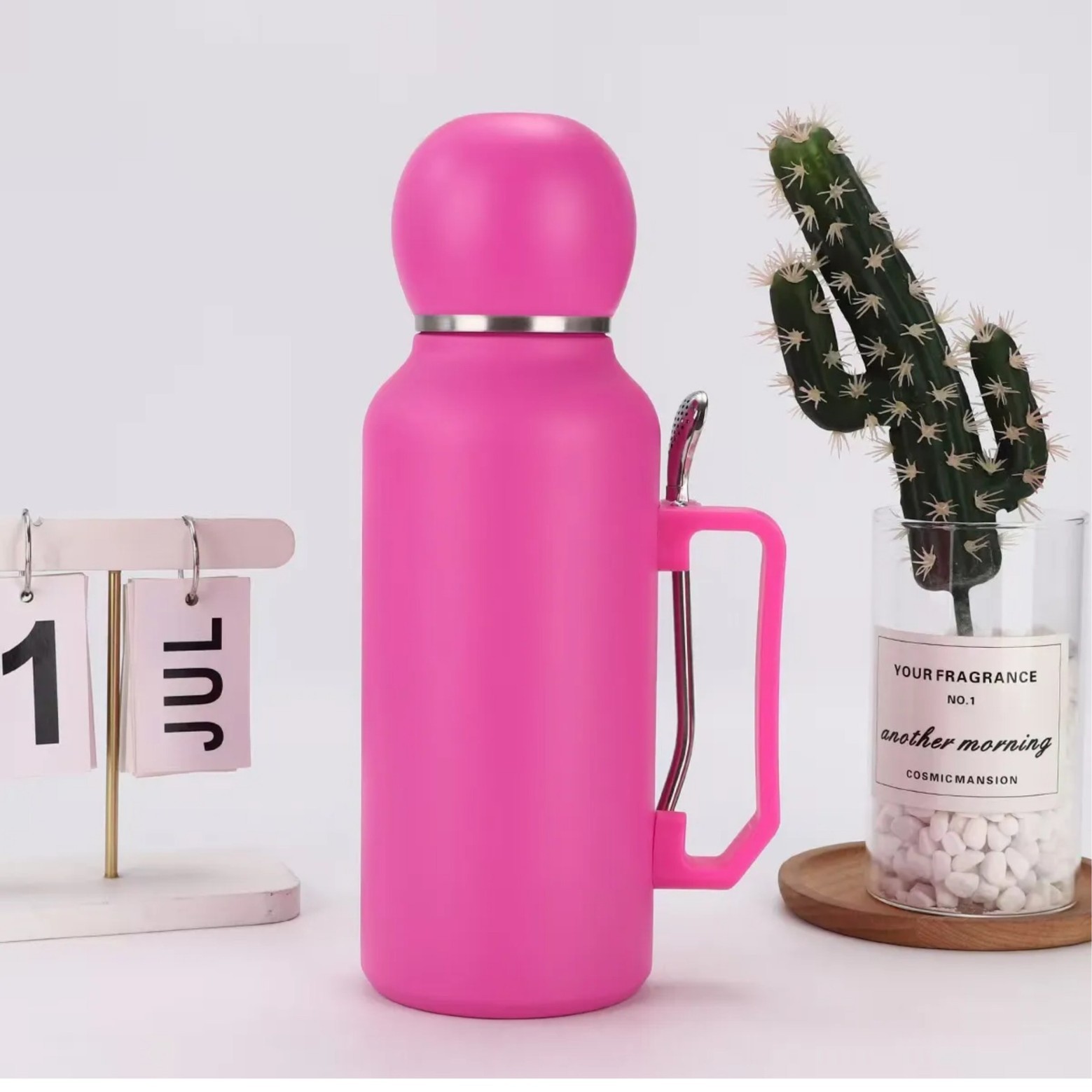 304 taza de fútbol de acero inoxidable al aire libre acompañante hervidor de agua de alta capacidad de doble vacío taza de agua portátil sin