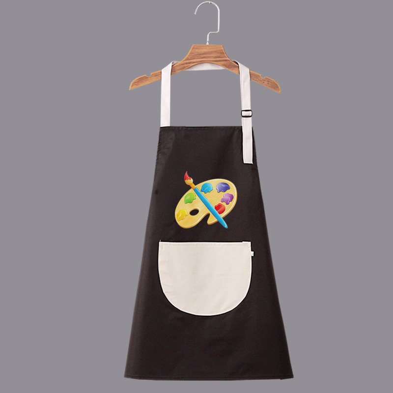 Pintura impermeable al por mayor para niños, jardín de infantes, impresión delantal, pintura infantil, abrigo de arte, bib