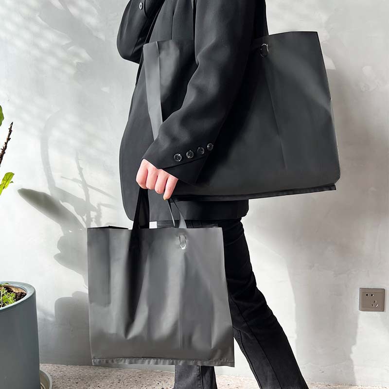 高档磨砂服装袋eva手提款塑料 定logo肩背手提购物简约袋子服装店