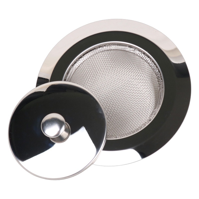 Filtro de fregadero de acero inoxidable de cocina fregadero neto antibloqueo neto Desagüe de baño antitapón Desagüe de piso de acero inoxidable