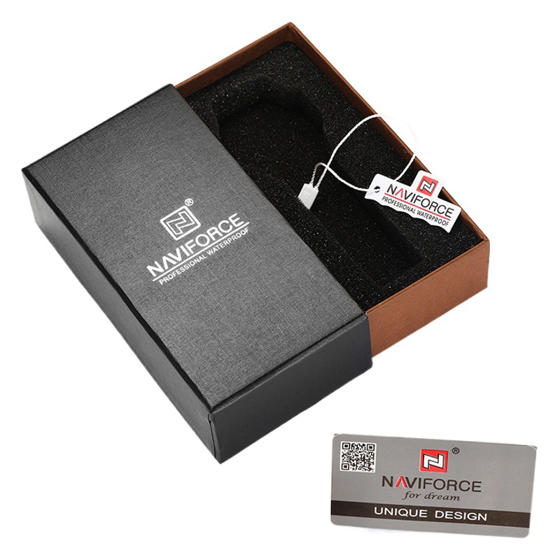 Lingxiang NAVIFORCE caja de reloj cajón caja cuadrada