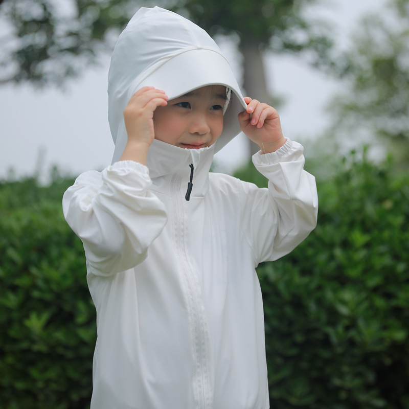 UPF50 + niños de protección solar ropa nylon verano nuevos niños y niñas sombrero ala protección UV piel ropa padre-niño al aire libre
