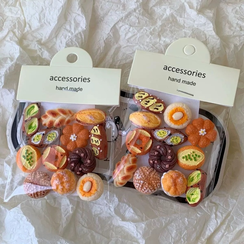 法式碱水面包磁力贴迷你仿真欧包冰箱贴烘焙备忘贴饰磁铁装饰铁|undefined