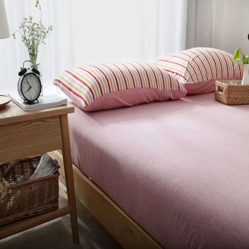 Cama de cama de algodón sin impresión de una sola pieza de tejido Tianzhu algodón Simmons sábanas de algodón antideslizantes fijas colchón cubierta protectora image 28