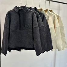 现货 marchen2025春书呆子外套上衣甜美学院风毛呢宽松休闲卫衣